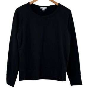 Standard James Perse Vintage French Terry Sweatshirt Women 3 Large Black